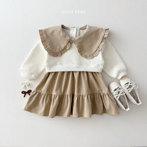 DAILYBEBE KIDS COLLAR SWEET DRESS**PREORDER