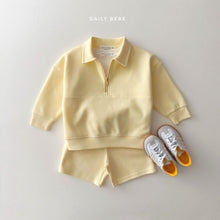 Load image into Gallery viewer, DAILYBEBE KIDS COLLAR SHORT SET**PREORDER