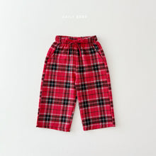 Load image into Gallery viewer, DAILYBEBE KIDS CHECK SANTA PANTS**PREORDER
