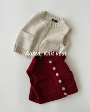 Load image into Gallery viewer, AOSTA FALL KNIT COOKIE VEST**PREORDER