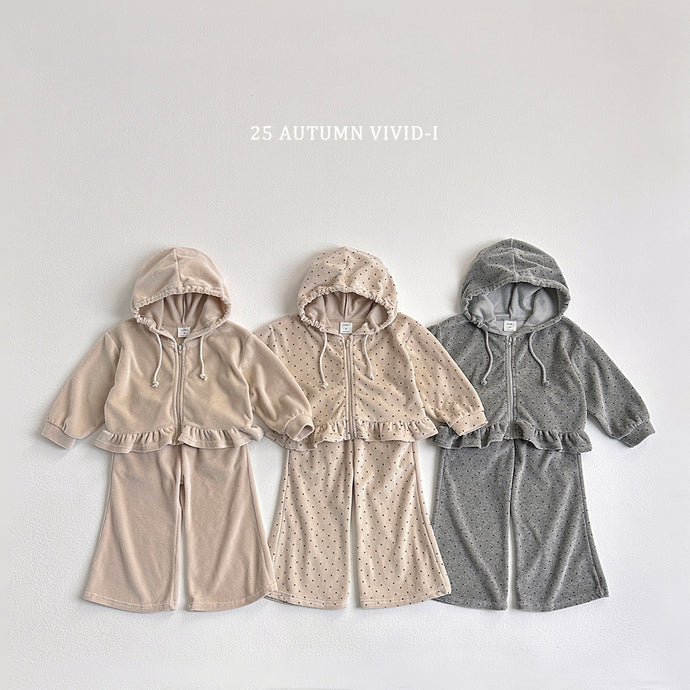 VIVID KIDS VELOUR TOP BOTTOM SET*PREORDER (Copy)