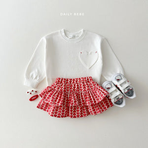 DAILYBEBE KIDS HEART POCKET TEE SHIRT**PREORDER