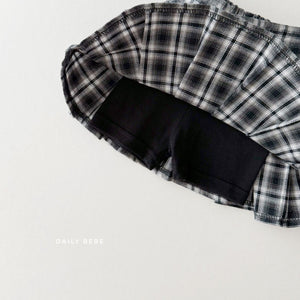 DAILYBEBE KIDS CHECK SKIRT**PREORDER