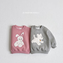 Load image into Gallery viewer, VIVID KIDS BUNNY KNIT SWEAT SHIRT*PREORDER