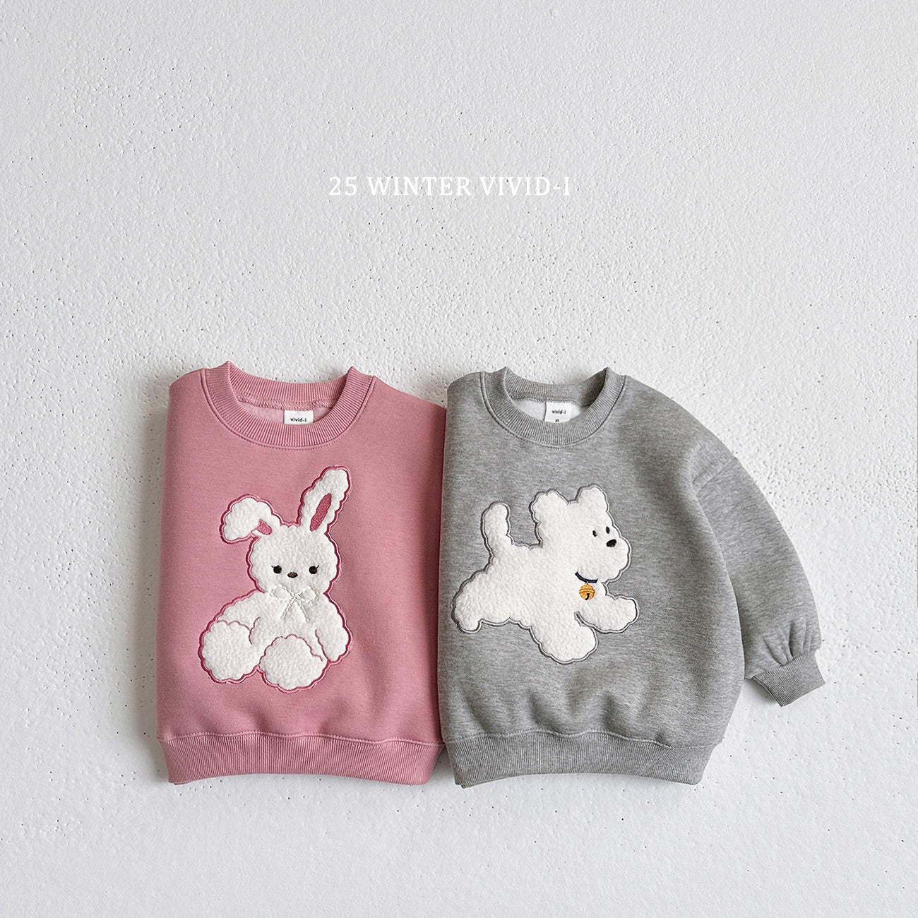 VIVID KIDS BUNNY KNIT SWEAT SHIRT*PREORDER