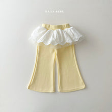 Load image into Gallery viewer, DAILYBEBE KIDS FRILL JELLY BOOT CUT PANTS**PREORDER