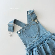Load image into Gallery viewer, DAILYBEBE KIDS DENIM SUSPENDER SKIRT**PREORDER