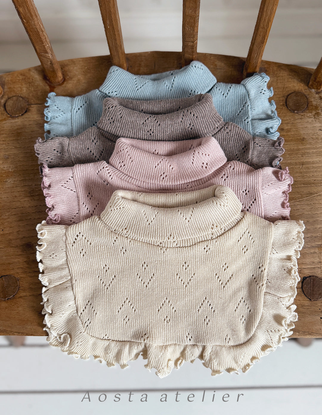 AOSTA KIDS REET FRILL TURTLENECK*PREORDER