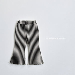VIVID KIDS STRIPE RIB BOOTSCUT PANTS*PREORDER