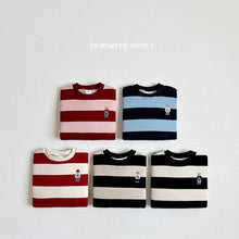 Load image into Gallery viewer, VIVID KIDS POLO BEAR STRIPE SWEAT SHIRT*PREORDER