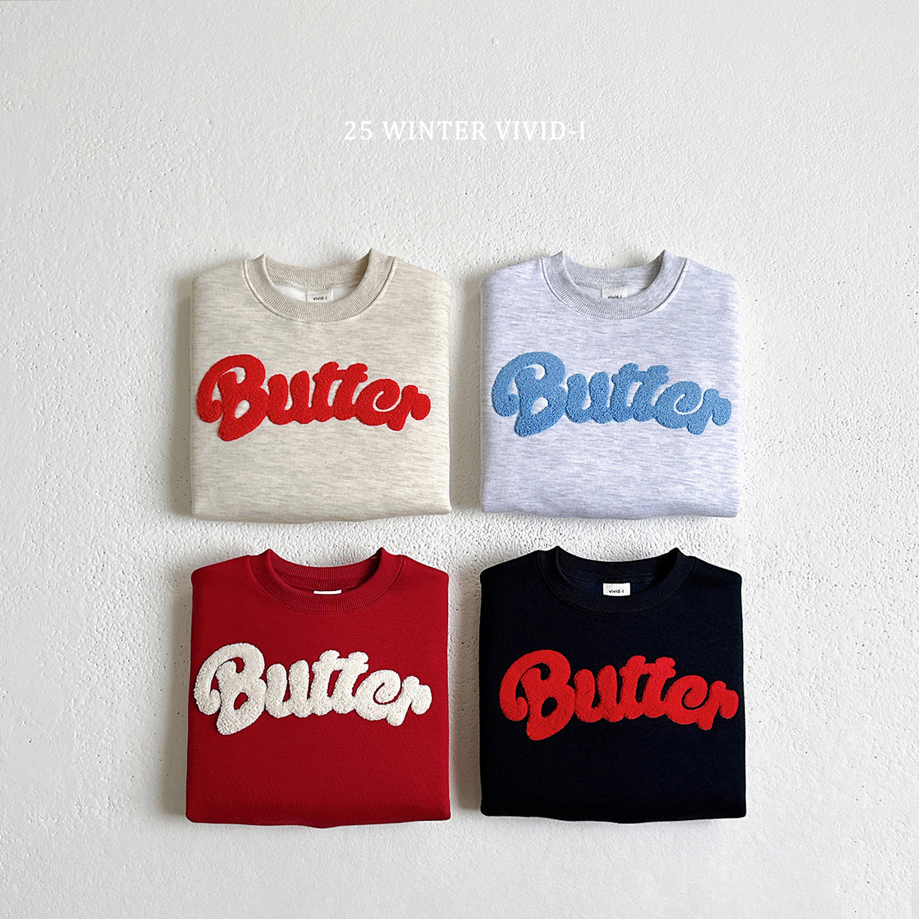 VIVID KIDS BUTTER SWEAT SHIRT*PREORDER