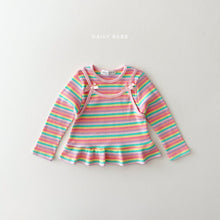 Load image into Gallery viewer, DAILYBEBE KIDS SHINY STRIPE SHIRT**PREORDER