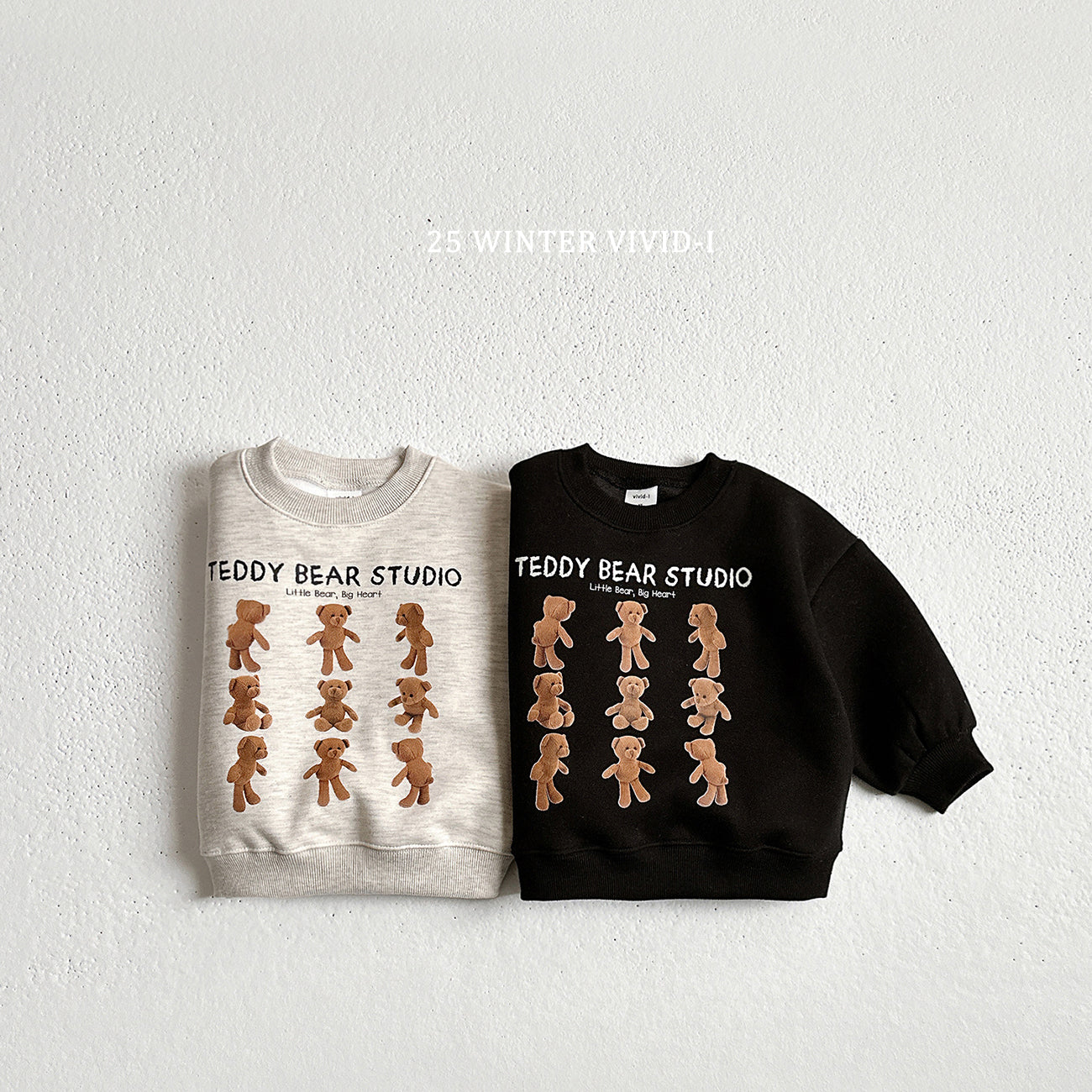 VIVID KIDS TEDDY BEAR STUDIO SWEAT SHIRT*PREORDER