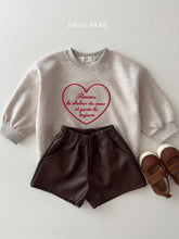 Load image into Gallery viewer, DAILYBEBE KIDS HEART EMBROIDERY SWEATSHIRT **PREORDER