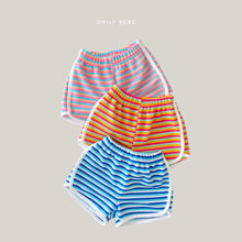 Load image into Gallery viewer, DAILYBEBE KIDS STRIPE TERRY SHORTS**PREORDER