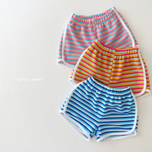 Load image into Gallery viewer, DAILYBEBE KIDS STRIPE TERRY SHORTS**PREORDER