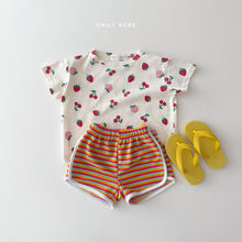 Load image into Gallery viewer, DAILYBEBE KIDS STRIPE TERRY SHORTS**PREORDER