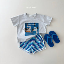Load image into Gallery viewer, DAILYBEBE KIDS STRIPE TERRY SHORTS**PREORDER