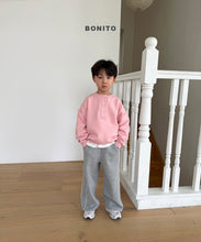 Load image into Gallery viewer, BONITO KIDS RAW EDGE HENLEY SWEAT SHIRT*PREORDER