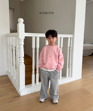 Load image into Gallery viewer, BONITO KIDS RAW EDGE HENLEY SWEAT SHIRT*PREORDER