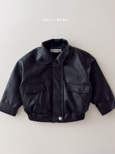 Load image into Gallery viewer, DAILYBEBE KIDS FAUX LEATHER JACKET**PREORDER