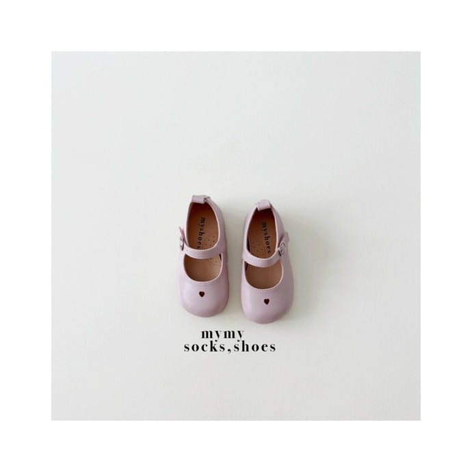 KIDS PREFALL PINK MINI HEART LEATHER SHOES**PREORDER