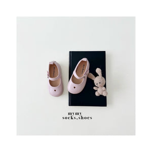 KIDS PREFALL PINK MINI HEART LEATHER SHOES**PREORDER