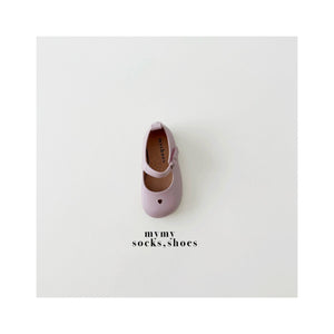 KIDS PREFALL PINK MINI HEART LEATHER SHOES**PREORDER