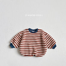 Load image into Gallery viewer, VIVID KIDS KID STRIPE PUFF SWEAT*PREORDER