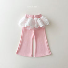 Load image into Gallery viewer, DAILYBEBE KIDS FRILL JELLY BOOT CUT PANTS**PREORDER
