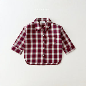 DAILYBEBE KIDS CHECK SHIRT**PREORDER