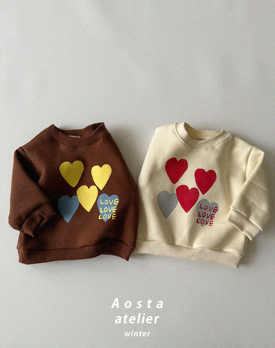 AOSTA KIDS HEART SWEAT SHIRT*PREORDER