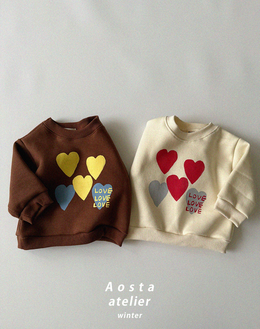 AOSTA KIDS HEART SWEAT SHIRT*PREORDER