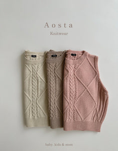 AOSTA MOM Knitted Vest*Preorder
