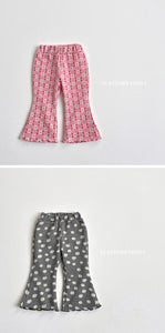 VIVID KIDS PATTERN BOOTSCUT PANTS*PREORDER
