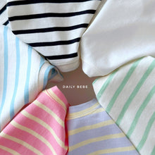 Load image into Gallery viewer, DAILYBEBE KIDS STRIPE TEE SHIRT**PREORDER