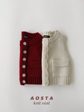 Load image into Gallery viewer, AOSTA FALL KNIT COOKIE VEST**PREORDER