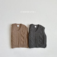 Load image into Gallery viewer, VIVID KIDS KNIT TWEED VEST*PREORDER