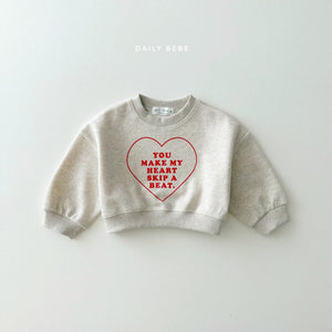 DAILYBEBE KIDS SKIP HEART BIT TOP BOTTOM SET**PREORDER