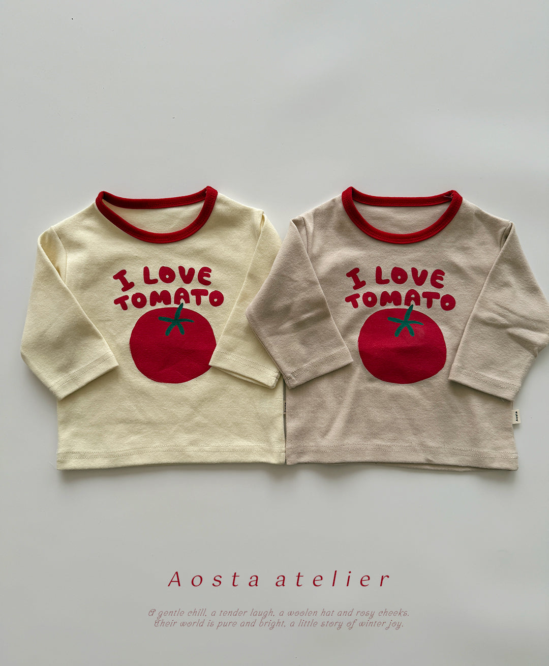 AOSTA KIDS TOMATO TEE*PREORDER