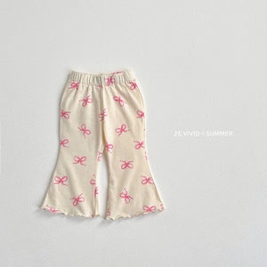 VIVID KIDS PATTERN BOOTSCUT PANTS*PREORDER