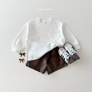 DAILYBEBE KIDS HEART POCKET TEE SHIRT**PREORDER