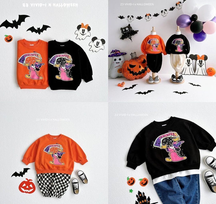 VIVID KIDS Halloween Mickey Sweat Shirt*preorder