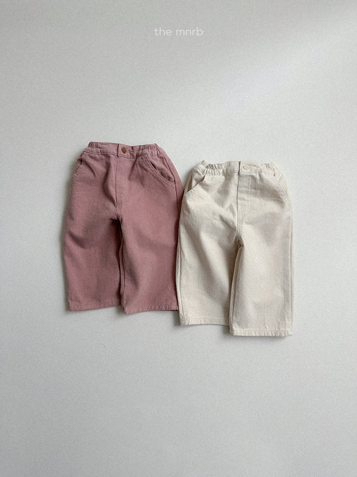 MINIROBE KIDS BASIC STRAIGHT PANTS**Preorder