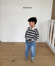 Load image into Gallery viewer, BONITO KIDS FALL STRIPE COLLAR TEE*PREORDER