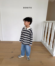 Load image into Gallery viewer, BONITO KIDS FALL STRIPE COLLAR TEE*PREORDER