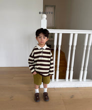 Load image into Gallery viewer, BONITO KIDS FALL STRIPE COLLAR TEE*PREORDER