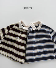 Load image into Gallery viewer, BONITO KIDS FALL STRIPE COLLAR TEE*PREORDER