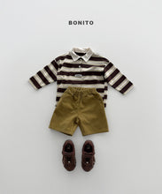 Load image into Gallery viewer, BONITO KIDS FALL STRIPE COLLAR TEE*PREORDER