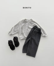 Load image into Gallery viewer, BONITO KIDS HENLEY BUTTON SWEAT SHIRT*PREORDER